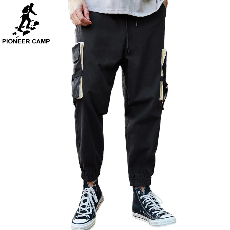 

Pioneer Camp big Pockets Cargo Pants Men Patchwork Casual Jogger Fashion Tactical Harajuku Streetwear Male Trousers
