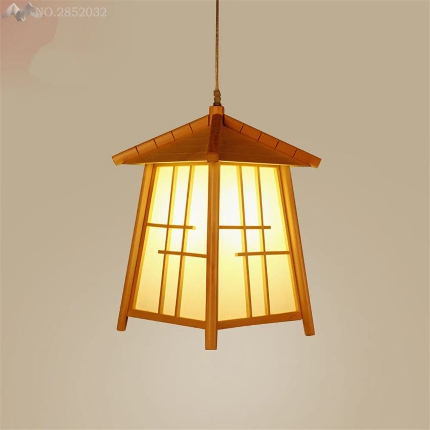 

(LFH) 2017New Personalized Led Pendant Lights Living Room Dining Room Solid Wood Cage Pendant Lamps American Rustic Lamps