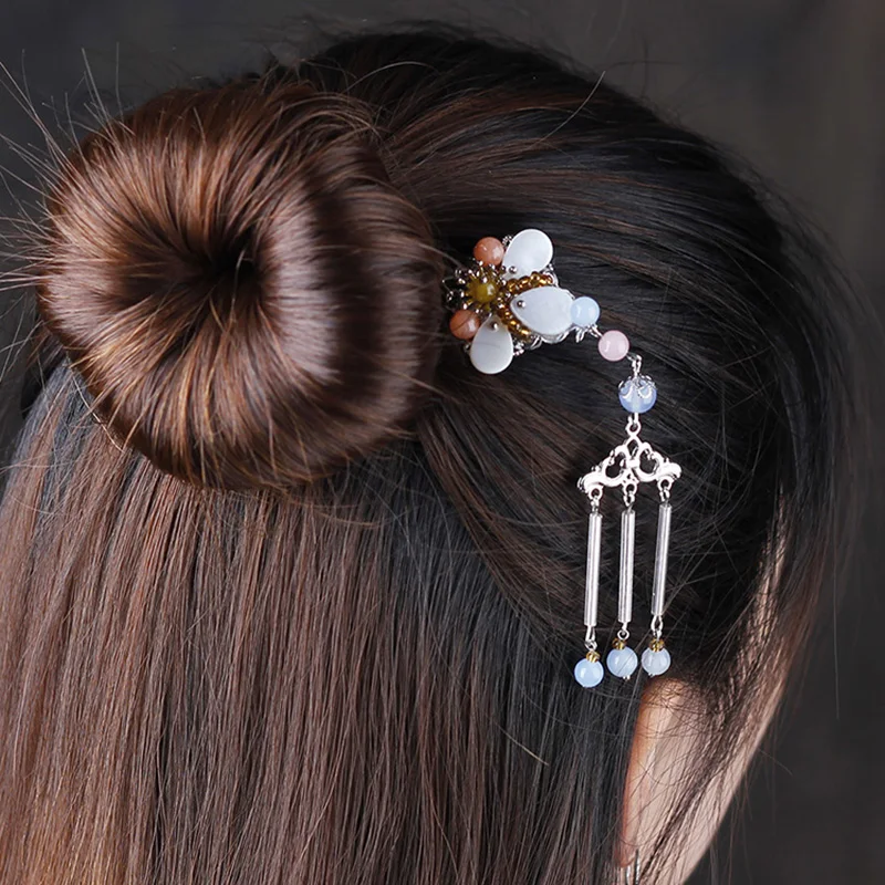 Chinese Style Hair Charm Buckle Women Vintage Comb Accessories Woman