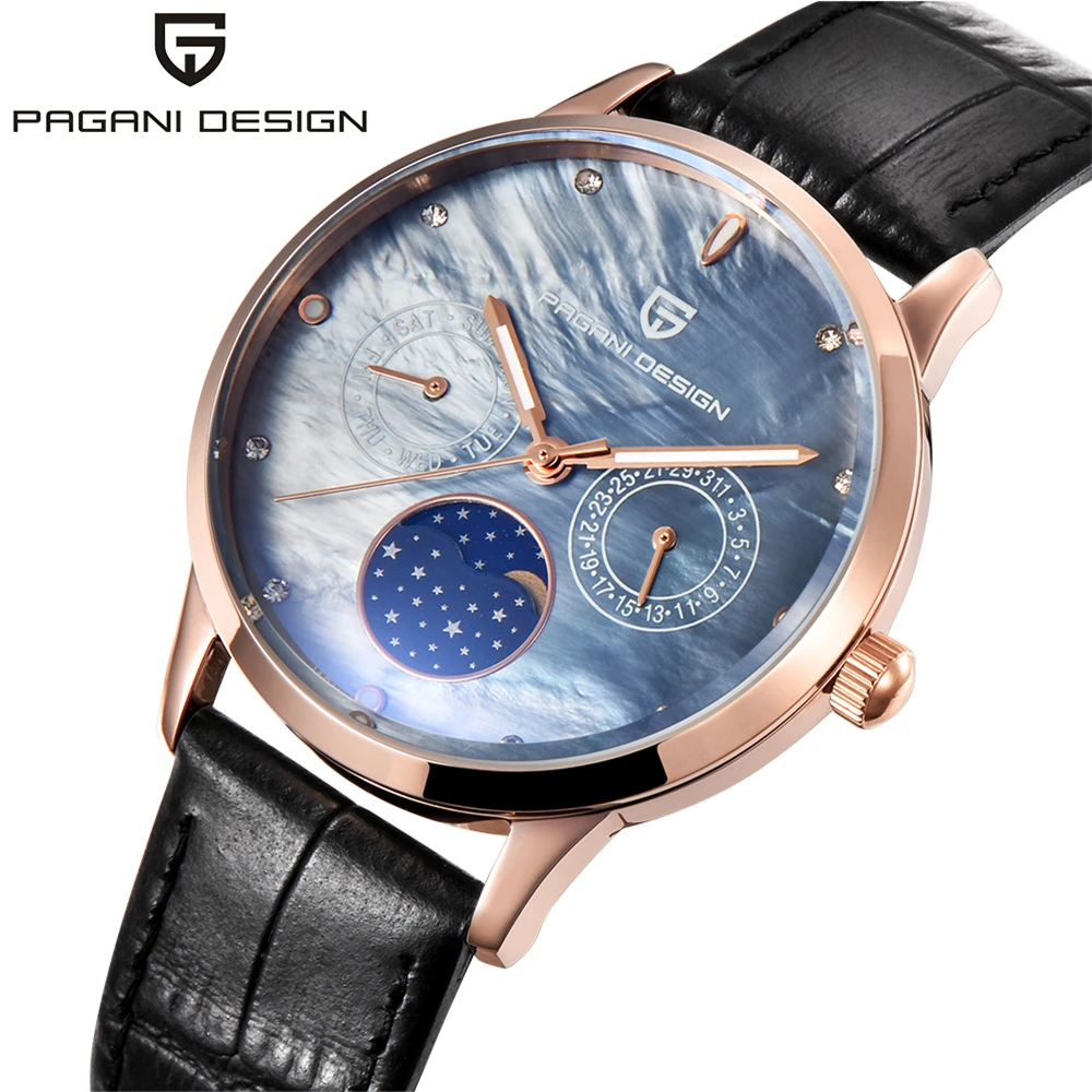 Pagani Design Ladies Fashion Quartz Watch Women Leather Casual Dress Women's Watch Rose Gold Crystal reloje mujer montre femme Pagani Design Ladies Fashion Quartz Watch Women Leather Casual Dress Women's Watch Rose Gold Crystal reloje mujer montre femme
