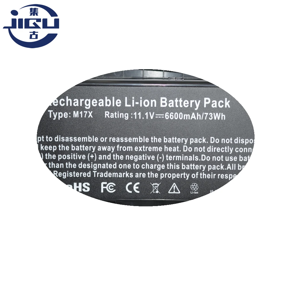 JIGU Аккумулятор для ноутбука Dell Alien Ware M17x R3 3D игровой ноутбук 0C852J 0F310J C852J F310J H134J 9