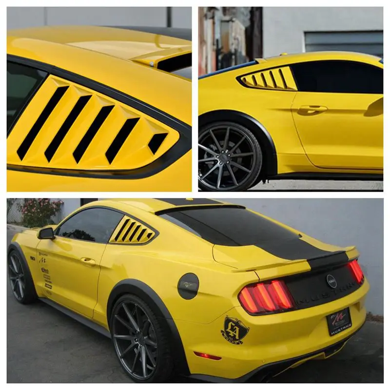 Modified carbon fiber Grain side Inlet panel window side outlet for- Ford Mustang