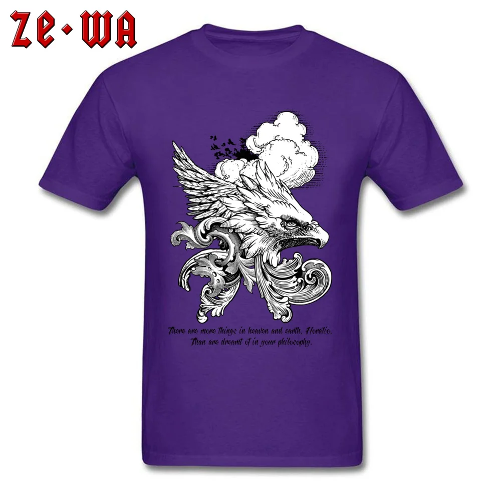 Custom Horatio Street Short Sleeve VALENTINE DAY Tops Shirts 2018 Fashion O-Neck Pure Cotton Tee Shirt Men T-shirts Horatio purple