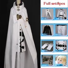 High Quality Anime Seraph Of The End Owari no Seraph Mikaela Hyakuya Cosplay Costume Full Set Uniform Cloak Ball Party Suit Wig цена High Quality Anime Seraph Of The End Owari no Seraph Mikaela Hyakuya Cosplay Costume Full Set Uniform Cloak Ball Party Suit Wig цены онлайн