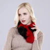 New Arrival Women Winter Real Rabbit Fur Scarf Lady Warm Rabbit Fur Scarves Knit 100% Natural Real Rabbit Fur Ring Casual Muffle 6