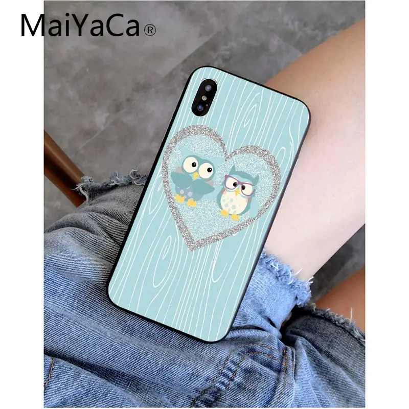 MaiYaCa Cute Carton Owl Painted Beautiful Phone Accessories Case for Apple iPhone 8 7 6 6S Plus X XS MAX 5 5S SE XR Cellphones MaiYaCa Cute Carton Owl Painted Beautiful Phone Accessories Case for Apple iPhone 8 7 6 6S Plus X XS MAX 5 5S SE XR Cellphones