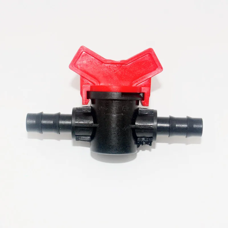 50pcs/pack 3/8" Straight Coupling Valve Barbed Mini Valves Switch For