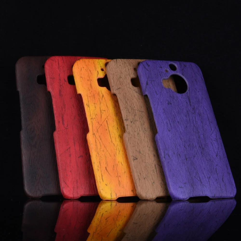 

For HTC One M9 Plus M9+ Case Hard PU Leather Retro wood grain Phone Case For HTC M9 Plus M9pt M9pw Case Back Cover