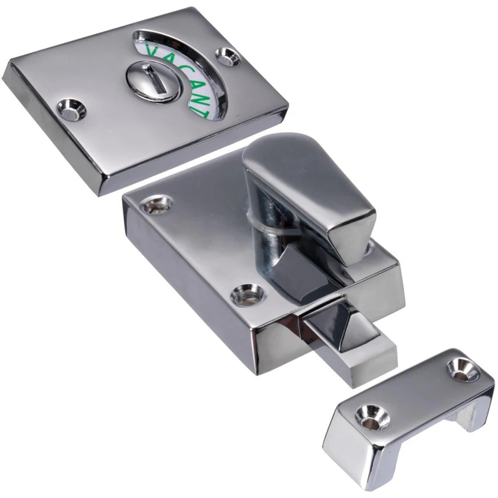 

Toilet Latch Vacant Indicator Bolt Privacy Bathroom WC Door Lock Engaged