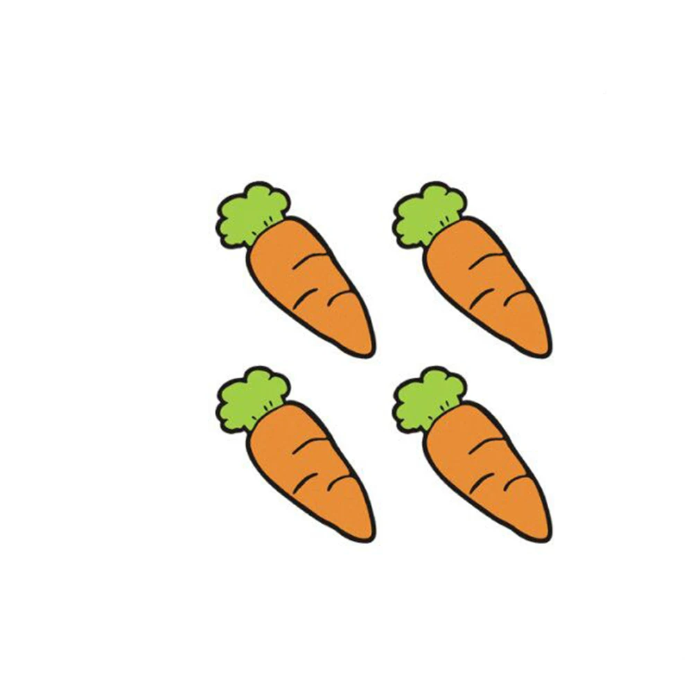 aliauto 4 x carrot funny cartoon scratches stickers cute decal for