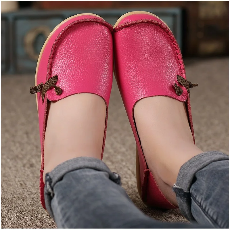 Women Flats Genuine Leather Shoes Woman Loafers Non-Slip Flat Shoes Women Moccasins Fashion Casual Shoes Plus Size Zapatos Mujer цена Women Flats Genuine Leather Shoes Woman Loafers Non-Slip Flat Shoes Women Moccasins Fashion Casual Shoes Plus Size Zapatos Mujer цены онлайн