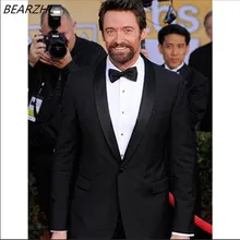 Свадебный Смокинг шаль colar одежда жениха черный мужской костюм высокого качества