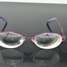 Женские круглые очки с высокой близорукостью-10D