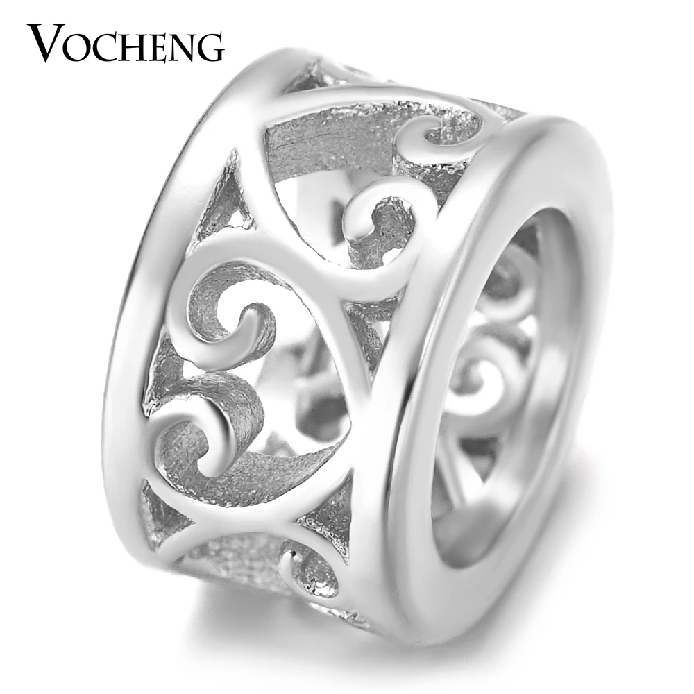 

10pcs/lot Vocheng Endless Charms Heart Fit Lambskin Bracelet 3 Colors Hollow Interchangeable Jewelry Copper Metal VC-284*10