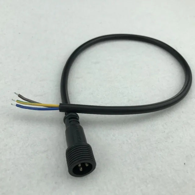 xConnect 3 Core BLACK Waterproof pigtail,50cm long each;Male only xConnect 3 Core BLACK Waterproof pigtail,50cm long each;Male only