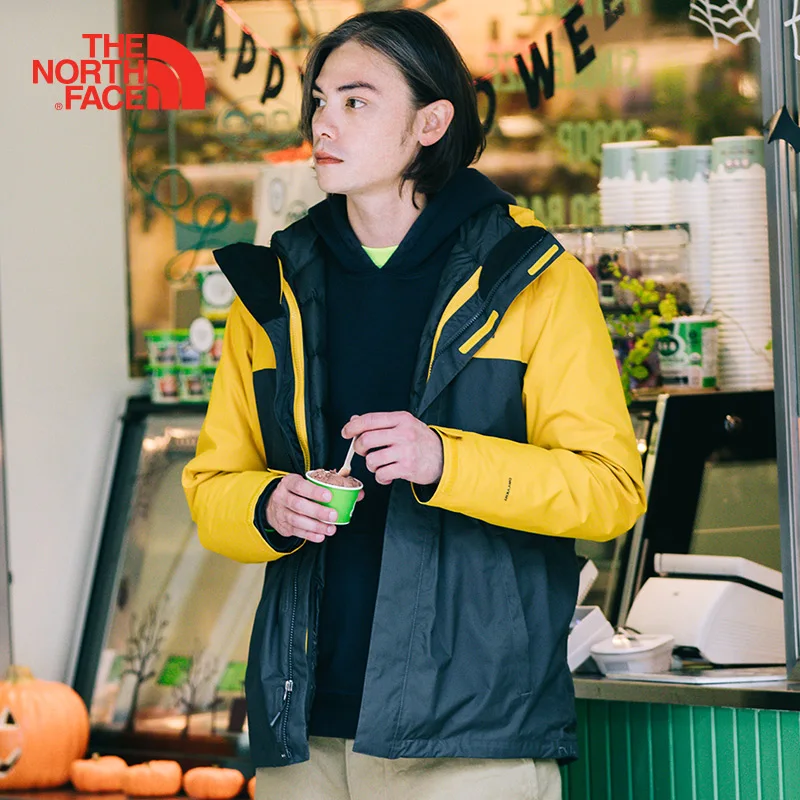 

The North Face Hiking Down Jacket Men Three In One Breathable Waterproof Windproof Camping Winter Thermal Sports Down Coats 3CGM