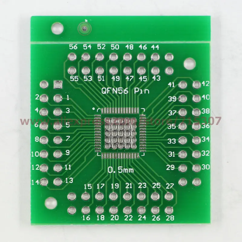 5 шт. плата адаптера QFN56/ QFN64/ QFN (smd для dip) шаг 0 мм|board board|qfn to dipboard board |