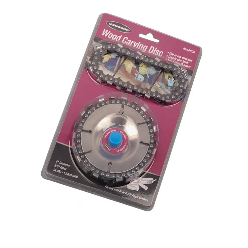 

Angle grinding chain plate woodworking chain saw chain plate wheel wood carving disc for angle grinder power tool accessories