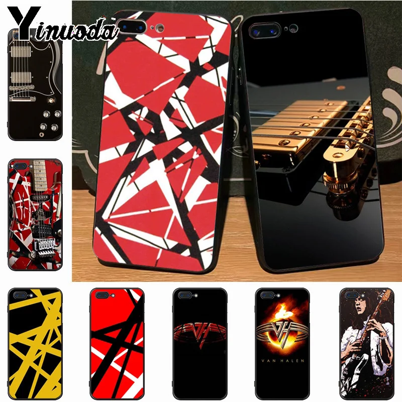 

Yinuoda Eddie Van Halen Graphic Guitar Amazing landscape Phone Case for iPhone 7plus 6S 7 8 8Plus X XS XR XS MAX 5S 11pro case