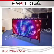 PH6cm Очаровательная RGB3in1 сиды, сценический светодиодный видеоэкран 4FT* 7FT led Расстояние экран