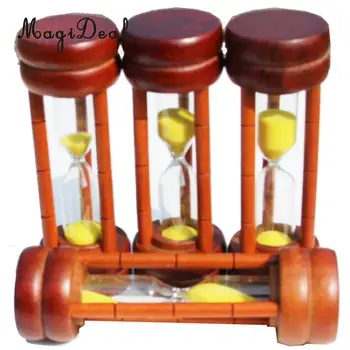 

MagiDeal 1min 2min 3min 5min Glass Sand Hour Glass Egg Kitchen Timer Kids Brushing Teeth Toys