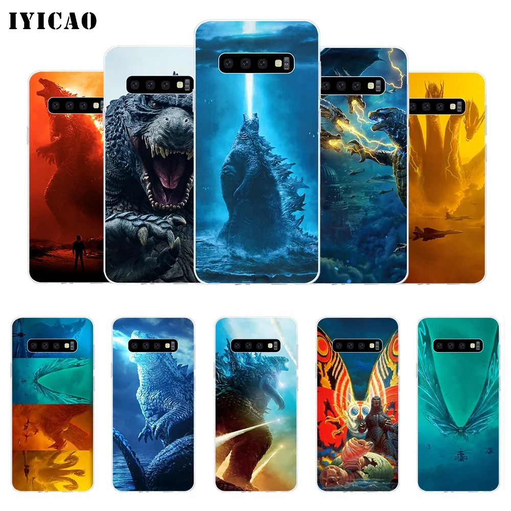 IYICAO Godzilla 2 movie Soft Silicone Phone Case for Samsung Galaxy S10e S10 S9 S8 Plus S7 Edge TPU Cover | Мобильные телефоны и