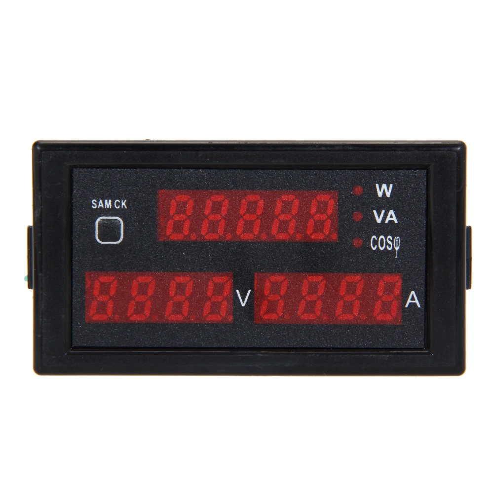 

AC200.0-450.0V ammeter voltmeter Din rail LED volt amp meter display active power power factor time Energy voltage current