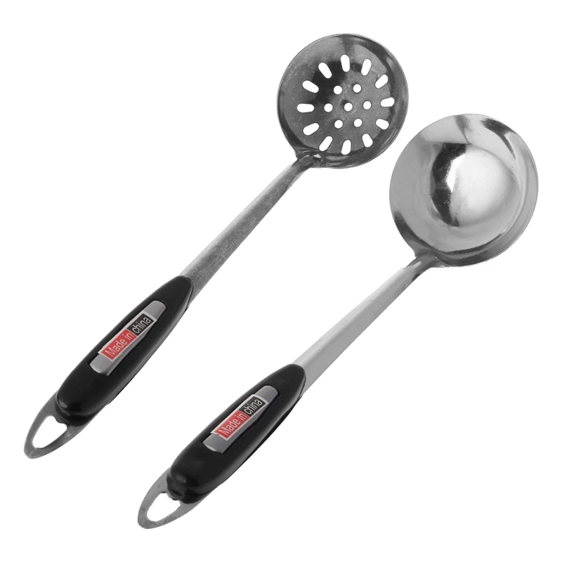 

Brand 1PC Stainless Steel Tablespoons Pot Soup Spoon Colander Strainer Filter Scoop Kitchen Cooking Tableware Tablespoons