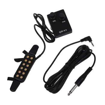 

SALES 5xClip-On Acoustic Classical Guitar Pickup Soundhole Pickup--Black