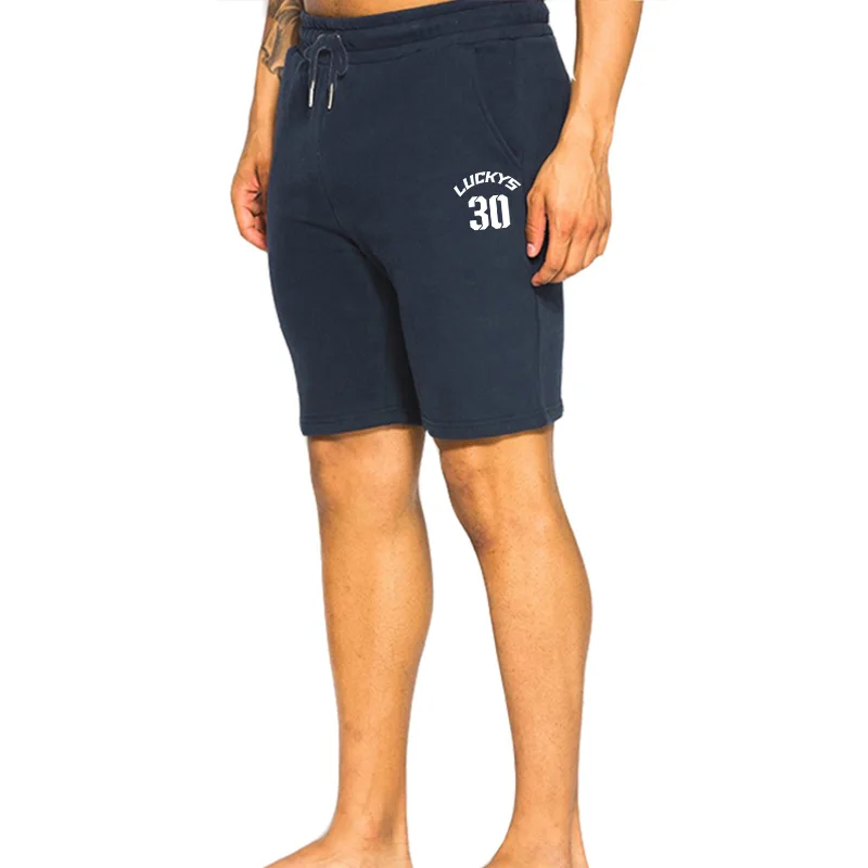 New Number Lucky 30 Print Shorts Trunks Beach Shorts Breathable Cotton Gym Short Trousers