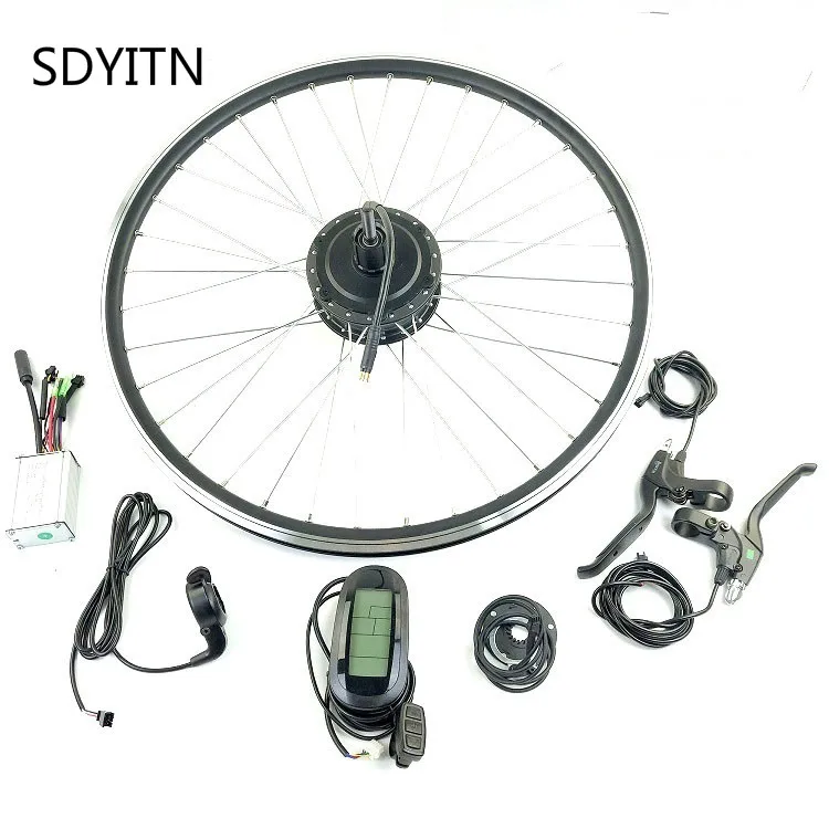 Sdyitn преобразователя для электрического велосипеда с сертификатом ce комплект 36V 350W сзади кассета с бесщеточным двигателем Шестерни мотор для центрального движения для е-байка с LCD6 Дисплей