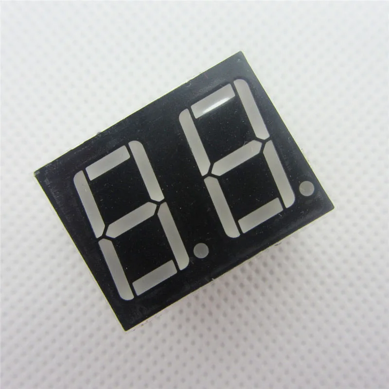 

Big Sale!!! 10pcs 2bit 2 bit Common Cathode Digital Tube 0.56" 0.56in. Red LED Digit 7 Segment