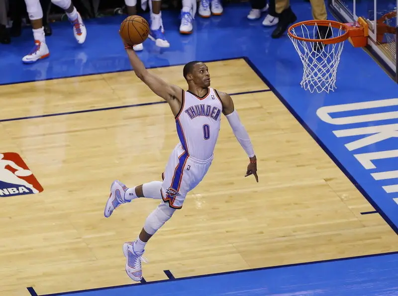 

166 Russell Westbrook - Oklahoma City Thunder Basketball 32"x24" Poster