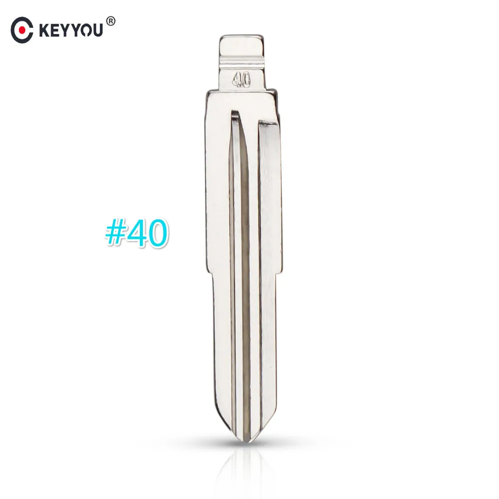 KEYYOU#40 лезвие 10 шт. пустой корпус для дистанционного ключа замена корпуса лезвия для Chevrolet Epica складной флид ключ