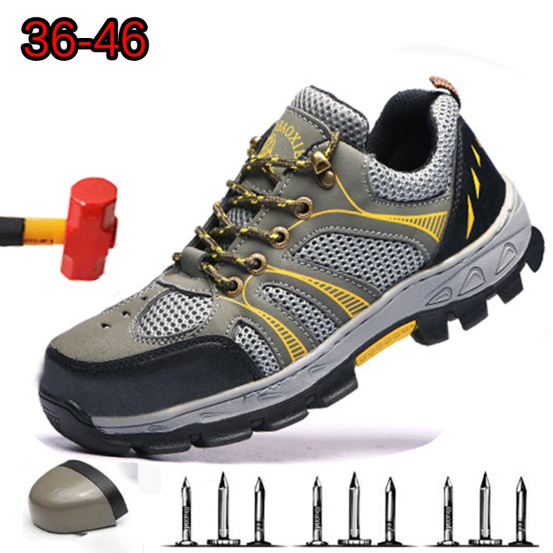 

Summer Men And Women Labor Insurance Tools Shoes 2019 To Prevent Piercing Non-slip Anti-smashing Insulation Safety Shoes