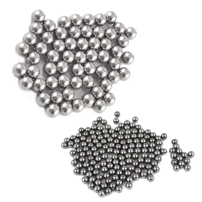 

100 Pcs 3mm Diameter Steel Bike Bicycle Bearing Ball Spares & 60 Pcs 4mm Dia Bicycle Steel Bearing Ball Replacement