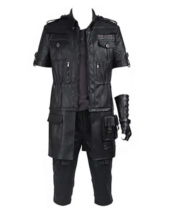 Мужской костюм для финальной Фэнтези XV Noctis Lucis Caelum косплея кожаный комплект
