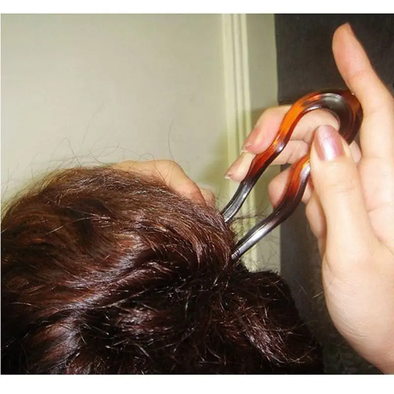 1 шт. Волшебная гнущаяся u-образная заколка для волос, пластиковые заколки для волос, простые заколки для волос