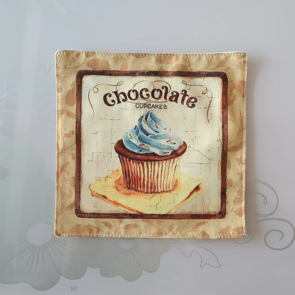 

HOME decora table mat coffee print Insulation pad Teacup mat Coffee shop decoration