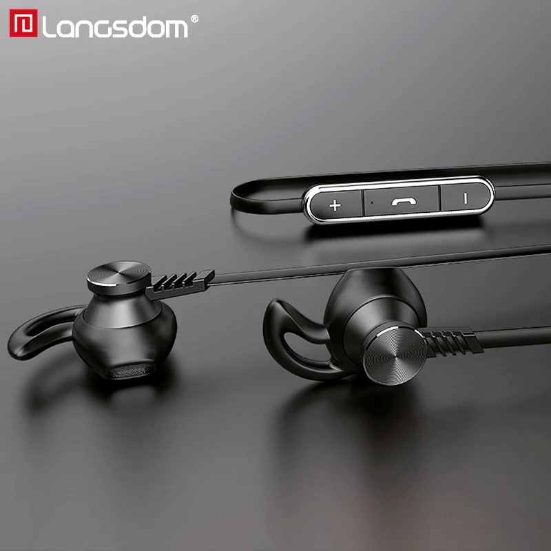 Langsdom L5 audifonos Bluetooth Earphone with Mic Half In-ear Wireless Earphones Bluetooth Headphone for phone Wireless Headset 