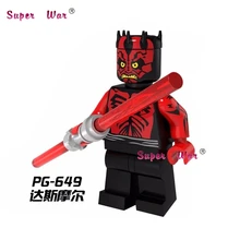 1PCS star wars superhero marvel Sith Warrior Darth Maul building blocks action sets model bricks font