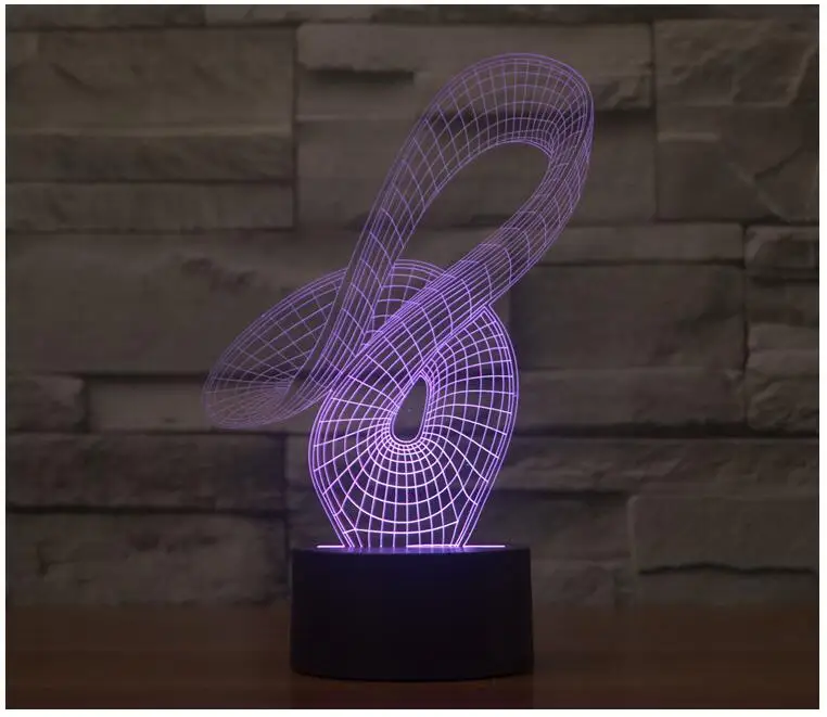 Новейший стиль LED ночник 3D лампа настольная Сенсорная для детской спальни