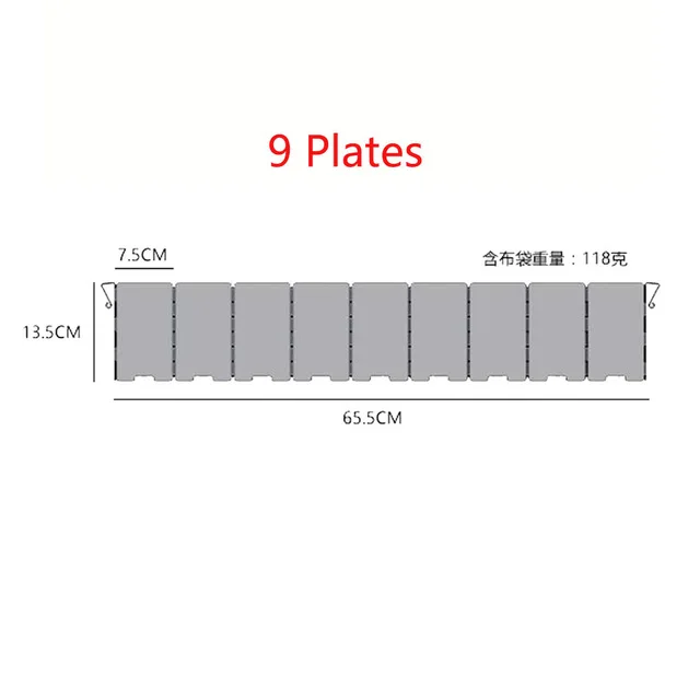 Складная 8/9/10 пластины лобового Открытый Кемпинг Плита газовая плита для барбекю, ветроустойчивые Экран Пикник ветер Экран Лидер продаж - Цвет: Белый