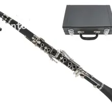 Профессиональный кларнет Ebonite деревянный никелевый ключ с покрытием Bb Key 17 key Case#6