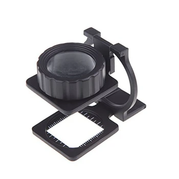 

20X Foldable Magnifier Stand Measure Scale Loupe Magnifying Glass Portable