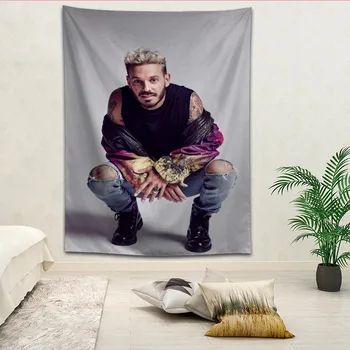

New Arrival M. Pokora Tapestry Hanging Blanket background wall bedroom Home Art Tapestries Decor Customize your image