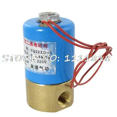 

3/25" Port Two Position Two Way Solenoid Valve AC 220V