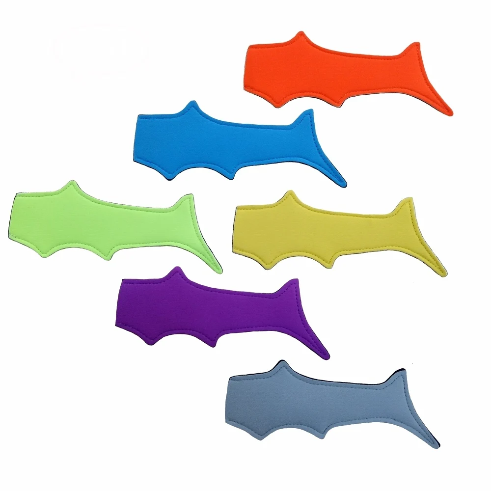 

new Shark tail Freezer Ice Pop Sleeves Popsicle Holder 6 pcs