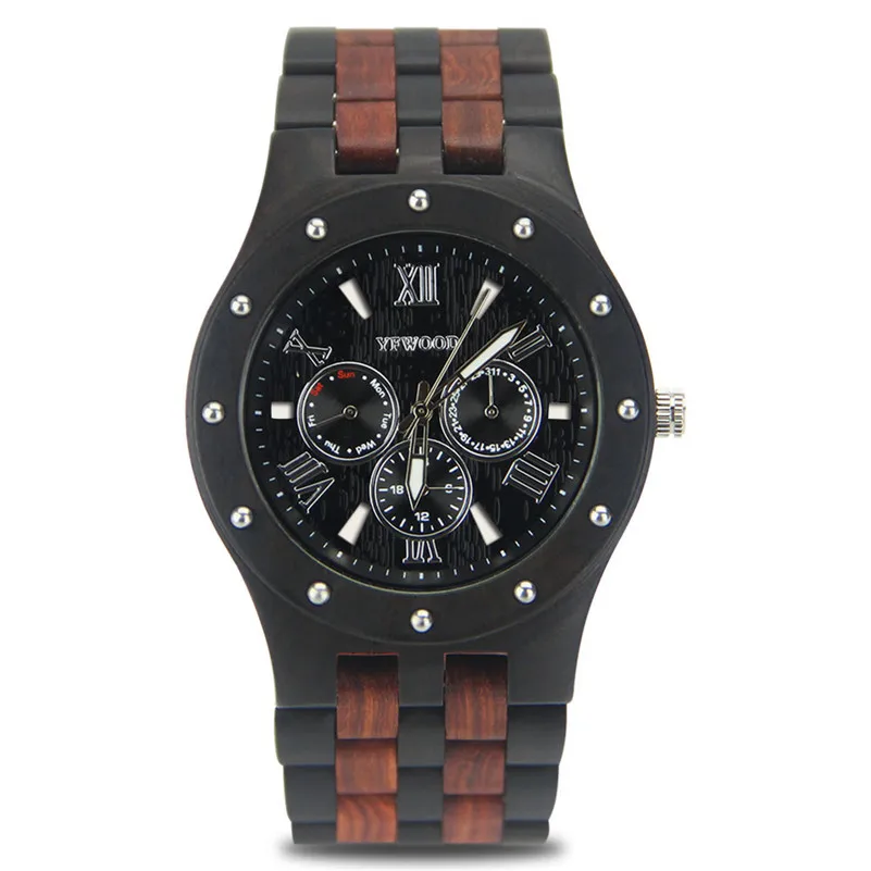 

Wooden Watch Men Watches 2018 Luxury Brand Famous Man Sport Quartz-Watch Date Hour Wristwatch Male Clock relogio masculino