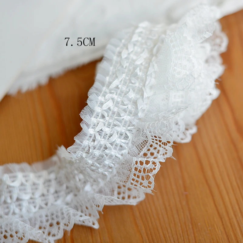 hot sale White ruffle elastic lace skirt inform garment accessories H023 | Дом и сад